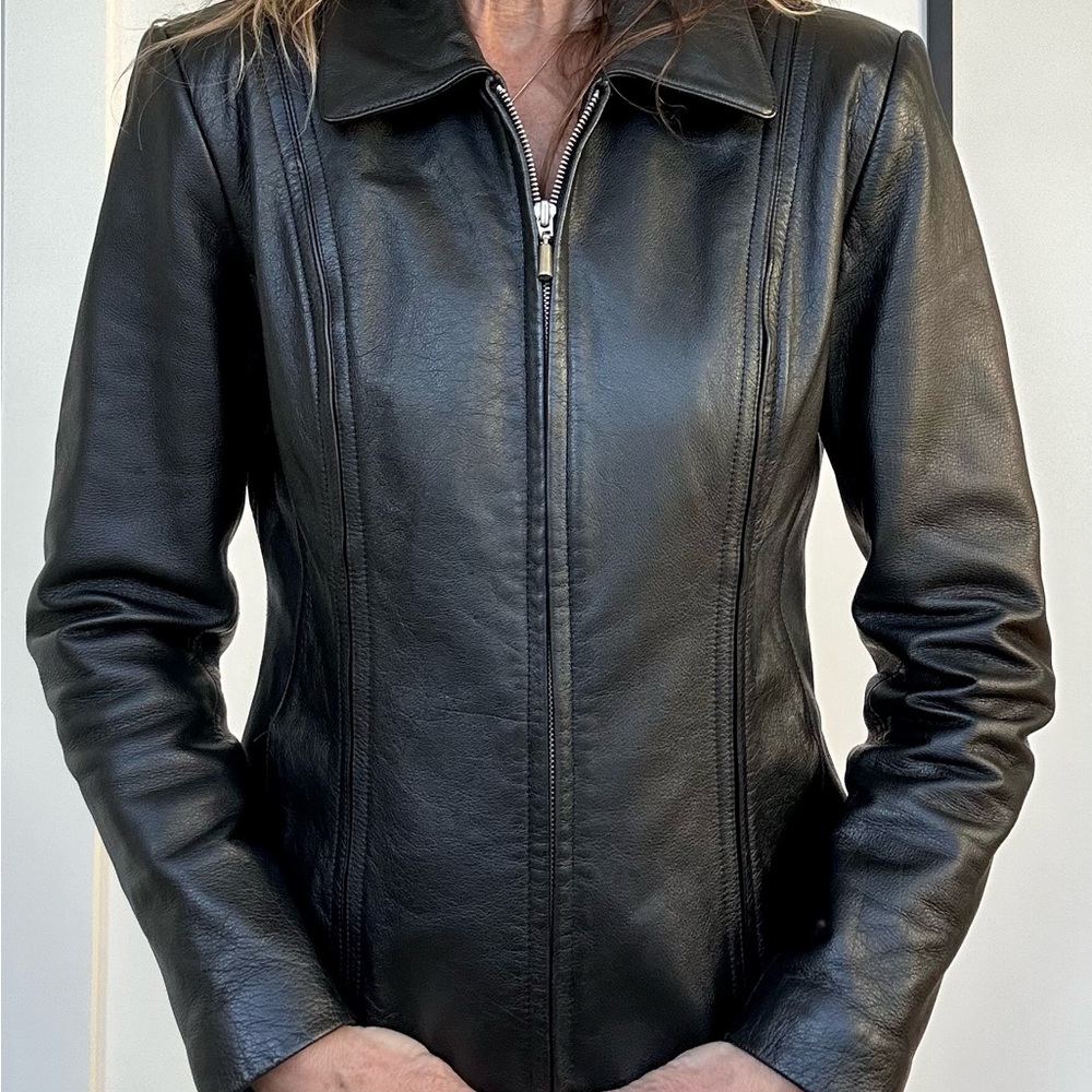 Genuine Black Leather Jacket